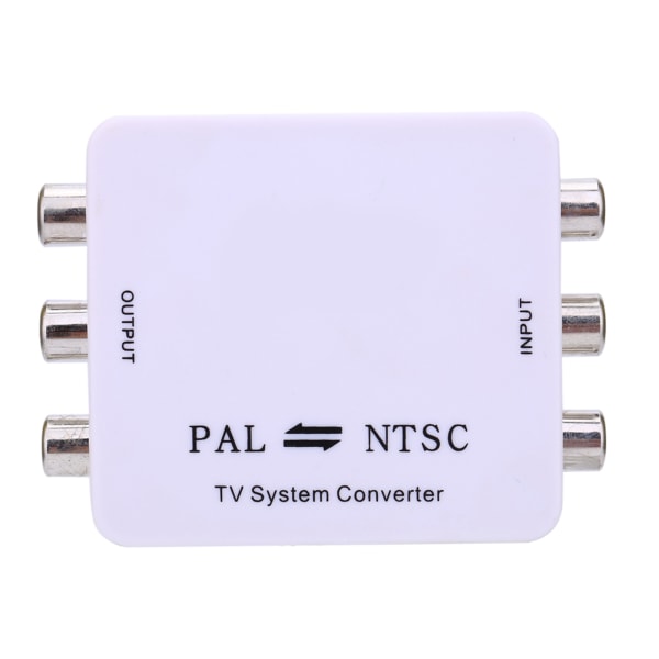 PAL NTSC SECAM til NTSC PAL HD 1080P TV Videosystemkonverter Switcher Adapter