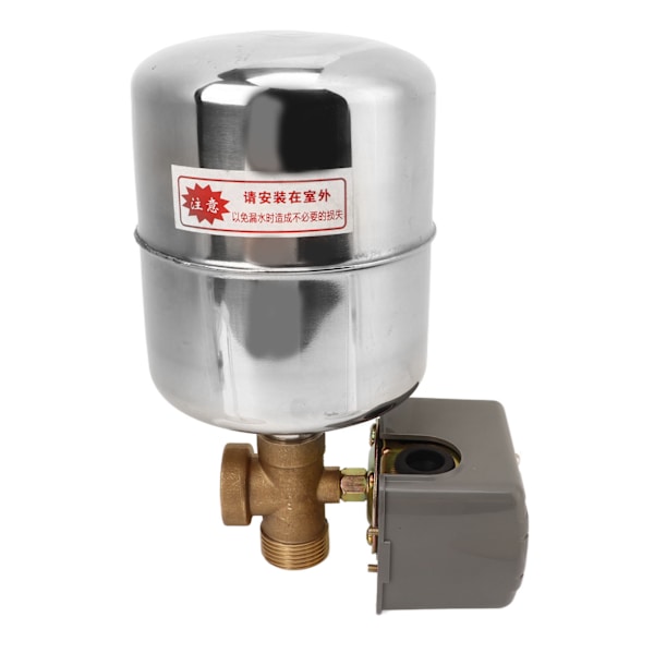 Vattenpump Tryckbrytare Rostfritt Stål Trycktank Koppar 4 Vägs Backventil Självprimningspump Styrenhet 110‑230V