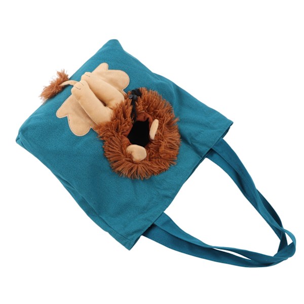 Söt Lejonformad Pet Canvas Väska, Multifunktionell Bärbar Axelväska för Katter Under 6lb, Typ 3