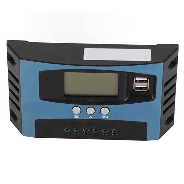 Solar ladecontroller 12V 24V Intelligent identifikation MPPT opladning LCD-display solpanel ladecontroller 50A (20A afladning)