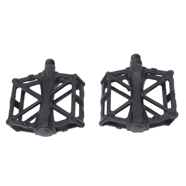 1 par cykelpedaler, sorte, professionelle, aluminiumslegering, cykelplatformpedaler til landevejscykler og mountainbikes