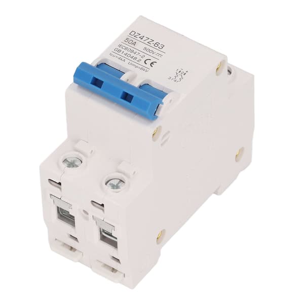 2P Mini DC effektbryter 4kA Icu 6kV Uimp Rask utløsning Solcelleanlegg Liten effektbryter DC500V 50A