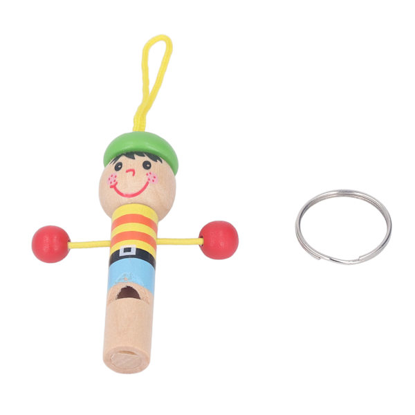 Träfågelpipa Cartoon Mini Flöjt Färgglada Musikleksaker Musikinstrument för Barn Piratpipa