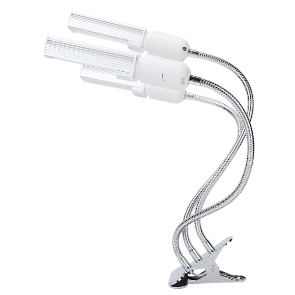 3-pääinen LED-kasvikasvuvalo E27 USB-pidike Kasvien kasvatusvalo puutarhaan Ulkovalkoinen valo