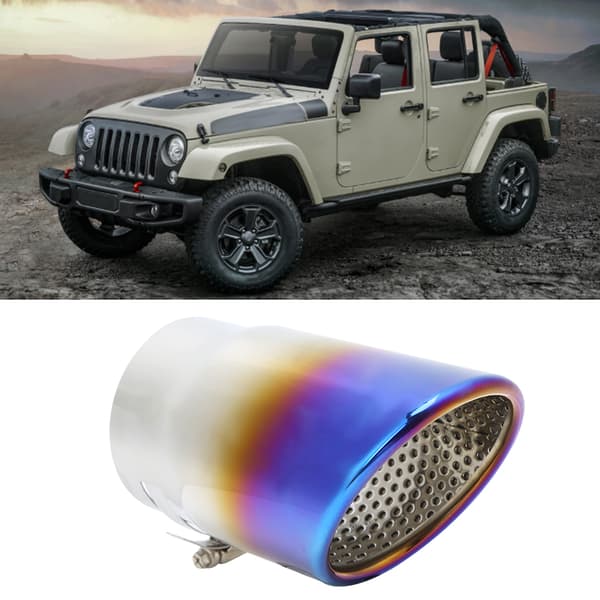 Rustfri stål udstødningsrørspids til Jeep Wrangler JL 2018 og nyere