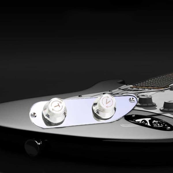 Elektrisk bas-kontrolplade med knapper til Fender 51 P basguitar dele tilbehør