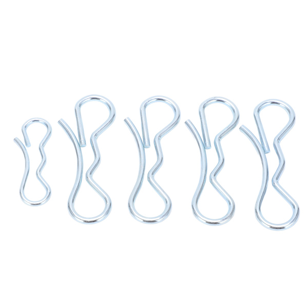 5st Bow Tie Lås Saxpinnar Järn Anti-korrosion Däck Clip Kit Universal Hårdvarutillbehör