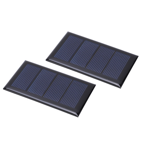 2 st 2V 210mA Mini Solpanel Polysilikon Solkraftskort 80x50mm för DIY-projekt