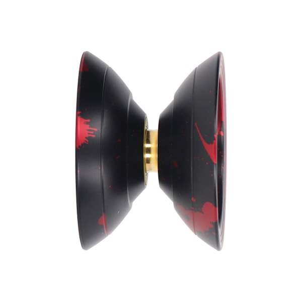 Yo Toy 2 Rotasjonsmoduser String Trick De-stressende Uresponsive Yo-yo med Kulelager for Barn Svart Rød