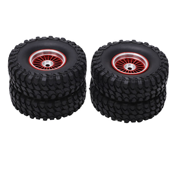 4 kpl RC-ajoneuvon pyörät renkaat sarja 55mm alumiiniseos etu- ja takapyörät AXIAL SCX24 1/24 RC-autolle CrawlerRed