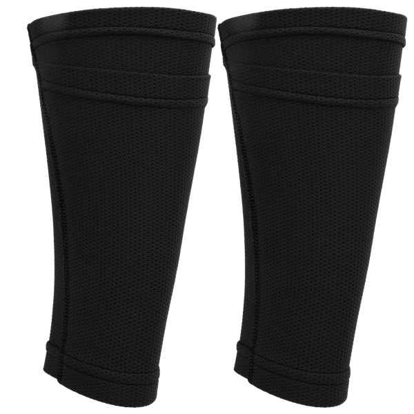 1 par Fotball-Shin Guard Sokker Dobbellags shin Pad-ermer for fotballtrening BlackYouth / M