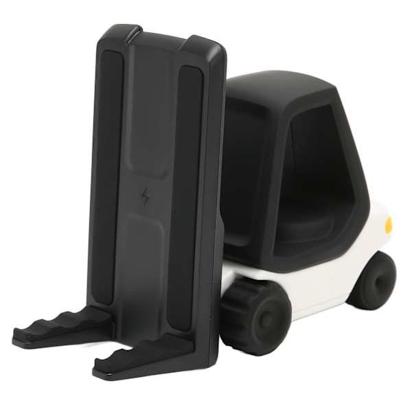 Trådløs telefonladerstativ 10W Rask gaffeltruckform Desktop telefonladerholder for IOS-nettbrett