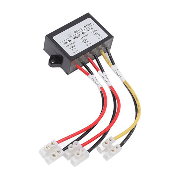 MPPT solcellecontroller 150W 10 12V anti-tilbageflow 24 timers belastningsudgang solcelleladningscontroller til lys E-cykelpanel WS M150 14,6V normalt åben