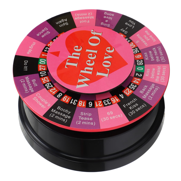 The Wheel of Love Game Morsomt platespiller Sexspill Bærbart Party Game Gavepakke Voksenbrettspill