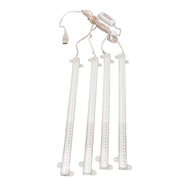 Växtväxtlampa 4 huvuden USB-kontakt Dimbar timerfunktion Full Spectrum LED-växtlampa för inomhus hem Succulent 4.3W 84 röda lysdioder och 84 blå lysdioder