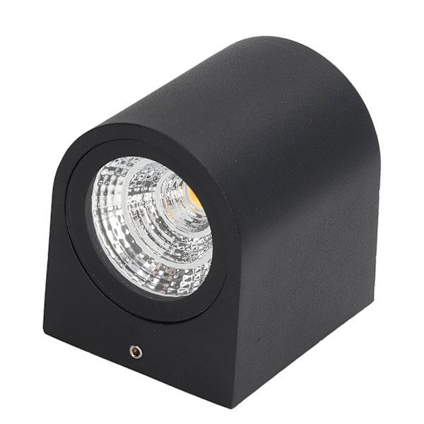5W LED vegglampe sylindrisk aluminiumhus belysningslampe for korridor veranda gang 85‑265V 3000K varmt lys