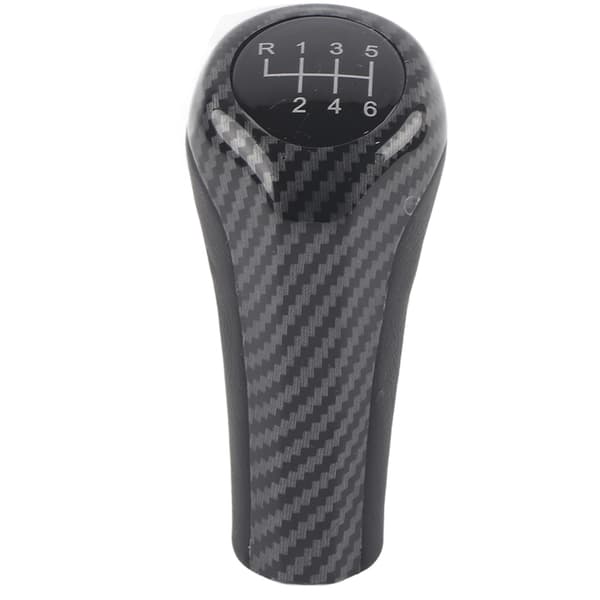 6-trins Gearshift Knob Stick Head til E90 E91 E92 X1 X3 X5 Kulfiber Farve