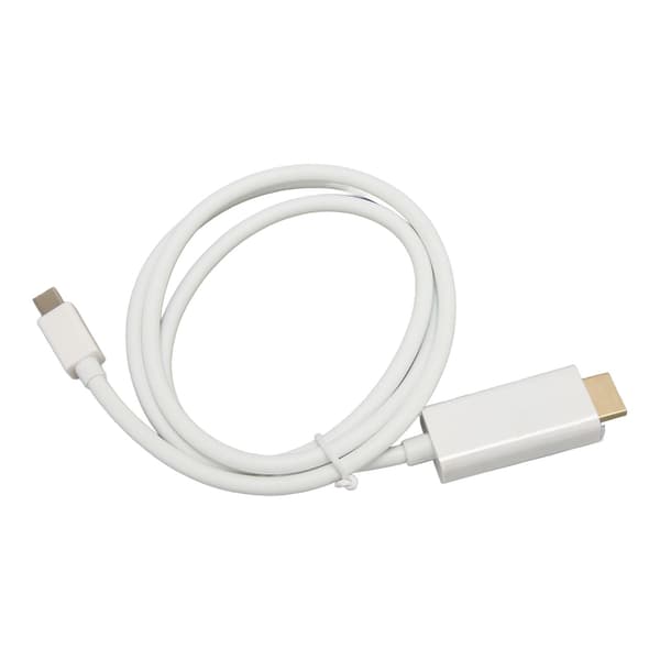 Mini DisplayPort til HD Multimedia Interface Adapter Professionel Han til Han Mini DisplayPort Adapterkabel til Skærm Projektor Hvid 1m/3.3ft