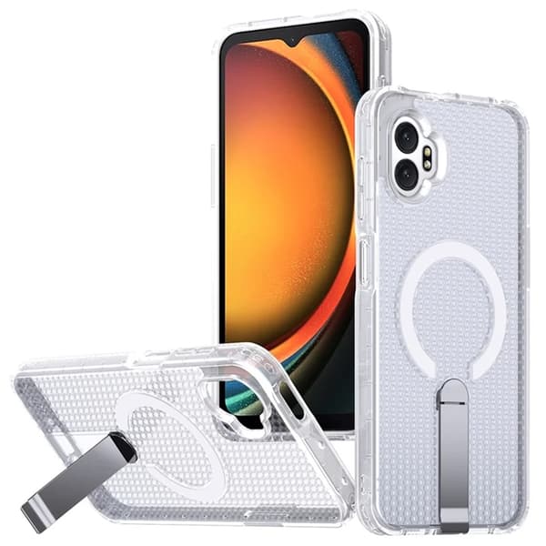Mobildeksel til Galaxy XCover 7 Pro Magsafe Grid Texture Transparent Transparent 71