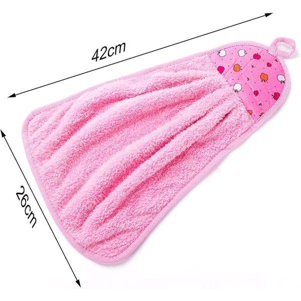 Superabsorberende Coral Fleece håndklæder sæt til køkken eller badeværelse - pakke med 5 (42 * 26 cm)