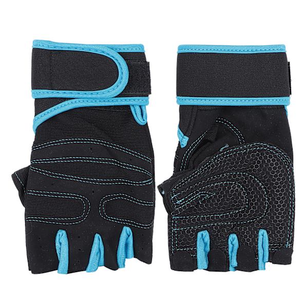 Half Finger Fitness Beskyttelseshandsker AntiSlip håndledsstøtte Vægtløftningshandsker(M)