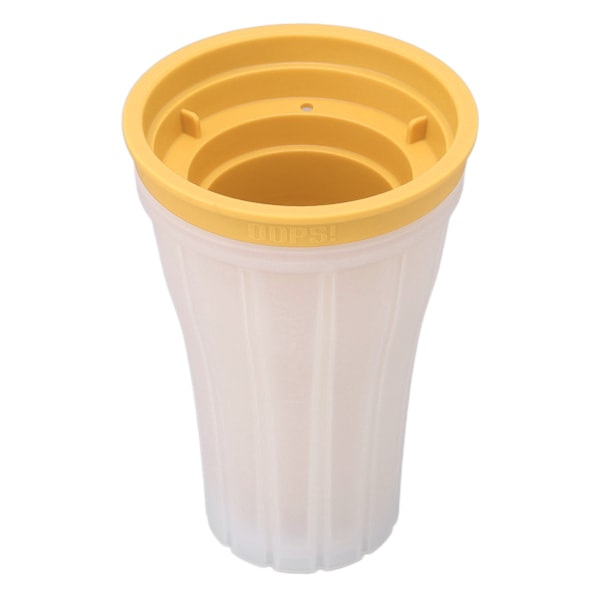 Slushie Maker Cup Quick Frozen 150ml Stor Kapasitet Drikkeproduksjon med Deksel for Sommer Gul