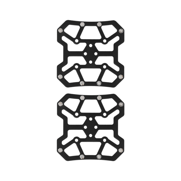 1 par sykkelklipløse pedalplattformadaptere Selvlåsende aluminiumslegering for SPD terrengsykkelsystem Svart