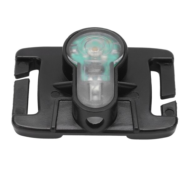 Outdoor Mini Survival Light IPX8 Vanntett Sikkerhetssignallampe med belte for Vest BagBlack Base Blue Light