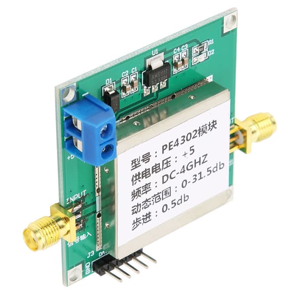 PE4302 Digital RF-dämpningsmodul RF hög linjäritet 0,5 dB stegmodul