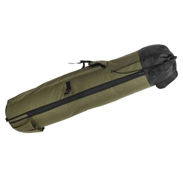 Multifunktionel fiskestangsrulleopbevaringstaske Stang Bæretaske Fiskeværktøj Organizer (Militærgrøn)