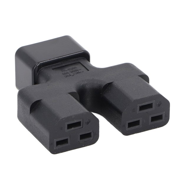 IEC320 C20 til Dual IEC320 C21 Strømadapter C20 Han til Dual C21 Hun 1 in 2 Out AC Power Adapter til PDU Server 125V-250V