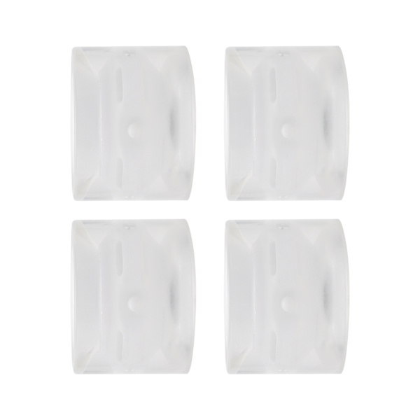 78A 60x45 mm højelastisk skateboard flashhjul PU fyld til Longboard Cruiser Board (hvid)