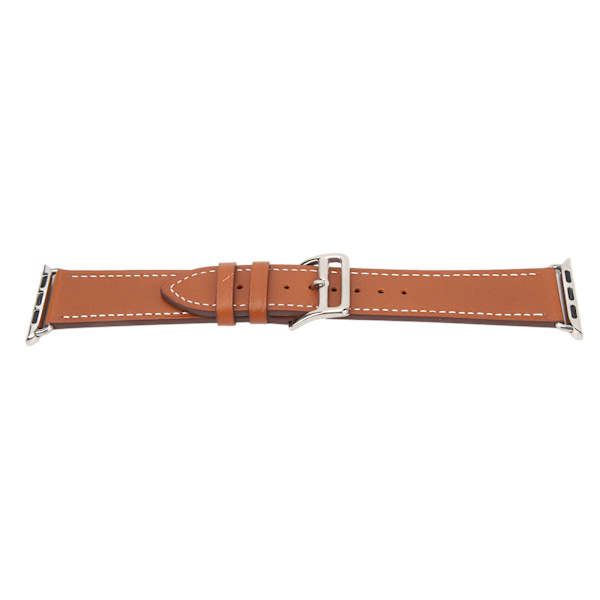 Smartwatch Läderrem Universal Smart Watch Replacement Band Rem för IWatch Series SE 8 7 6 5 4 3 2 1 38mm 40mm 41mm Brun
