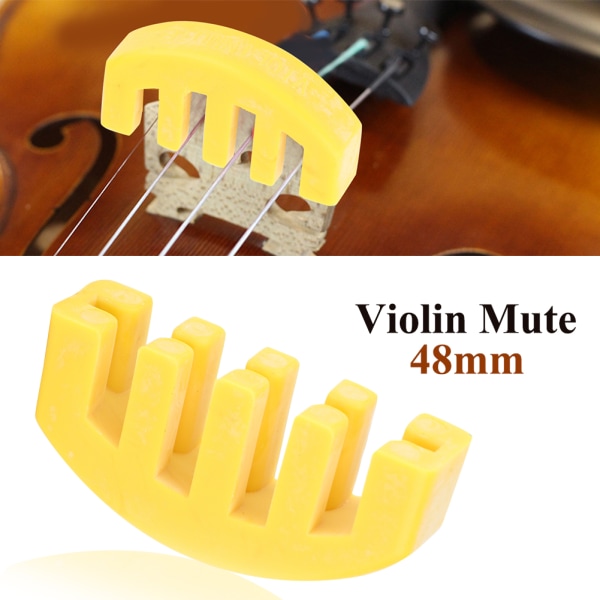 Keltainen kynsimuotoinen mykkä viuluharjoittelu mykistetty lisävarusteinstrumentti hiljainen soittoosa
