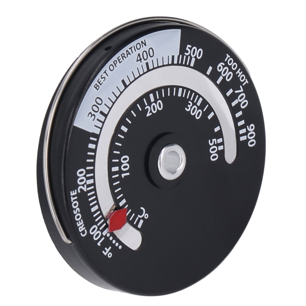 Magnetisk spis termometer 0‑500℃ Aluminiumlegering urtavla Hög precision termometer mätare för öppen spis