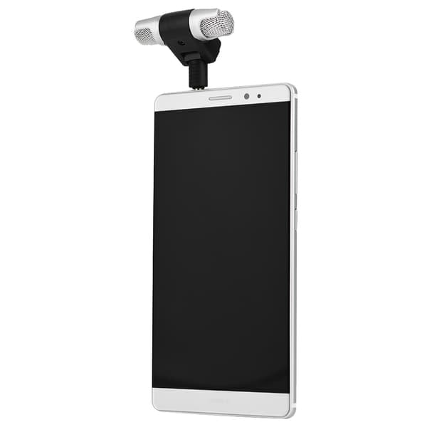 Mini stereomikrofoni 3,5 mm kullattu pistoke Android-puhelimille ja iPhoneille