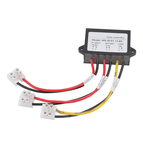 MPPT solcellecontroller 150W 10A fotosensitiv natbelastningsudgang solpanelcontroller til gadelampe 13,8V