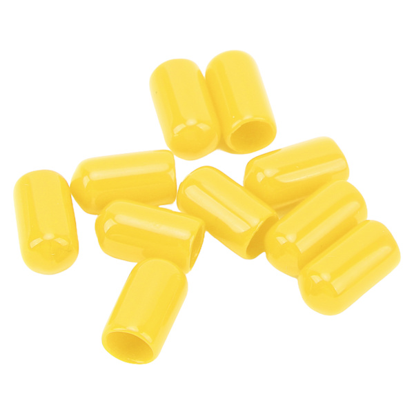 20 st 6 mm Bromsok Luftningsskruv Nippel PVC Dammskydd Hög Hållbarhet för Bromssystem i de Flesta Fordon Gul