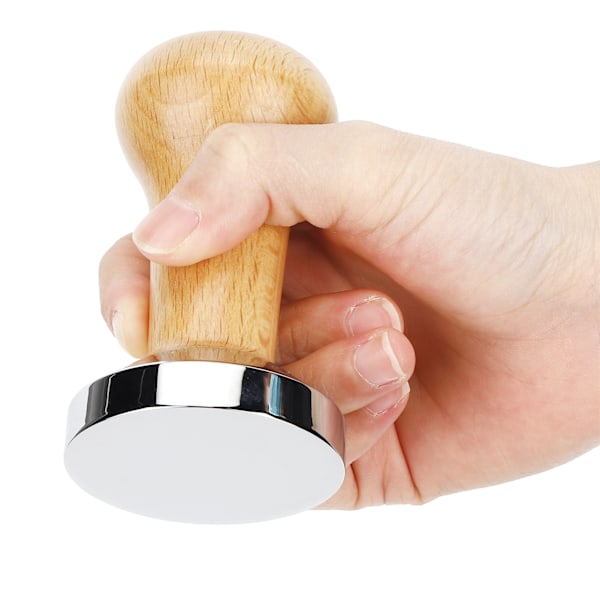 58mm Kaffe Tamper Kaffe Pulver Hånd Tamper Press Hammer Kaffe Maskin Tilbehør Tre Farge 58mm Plat Base