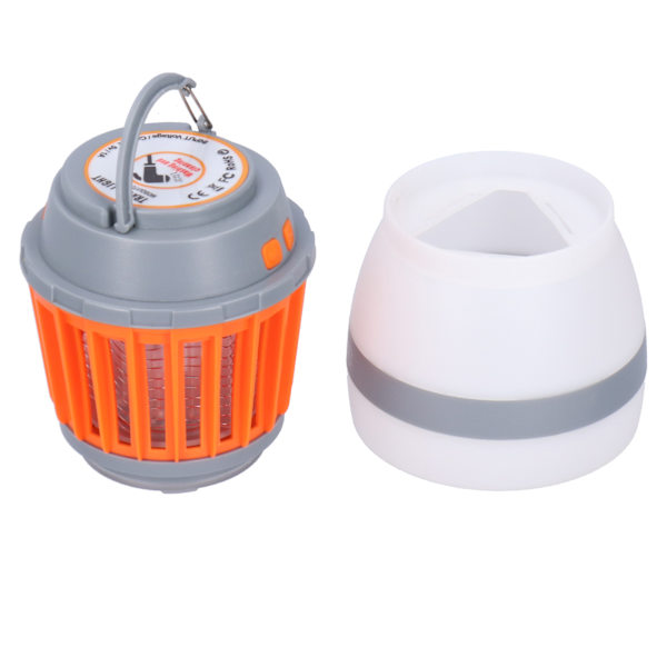 Myggdödande lampa bärbar IP67 vattentät insektsavvisare för utomhuscamping picknick (mygglampa solpanel)