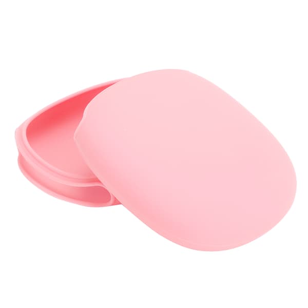 Silikon Bluetooth Headsetfodral Dammtätt Stötsäkert Skyddsfodral för IOS Earphone Max Rosa
