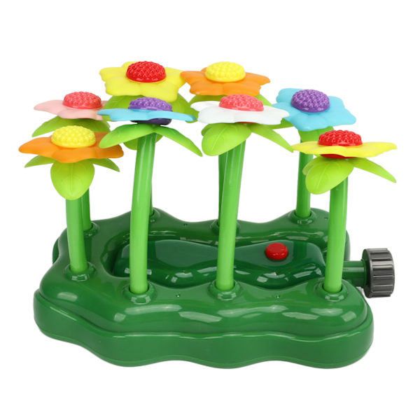 Electric Petals Flower Sprinkler Toy Rotating Light Flower Sprinkler Toy for Summer Children