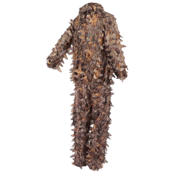 Brown Wild Camouflage Ghillie Suit 3D Leaf jackor och byxor Set Kläder för jakt