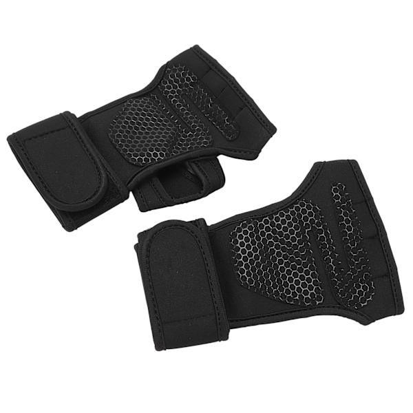 Viktlyftning Träningshandskar Fitness Sport Kroppsbyggande Gym Handflata Skyddshandskar M
