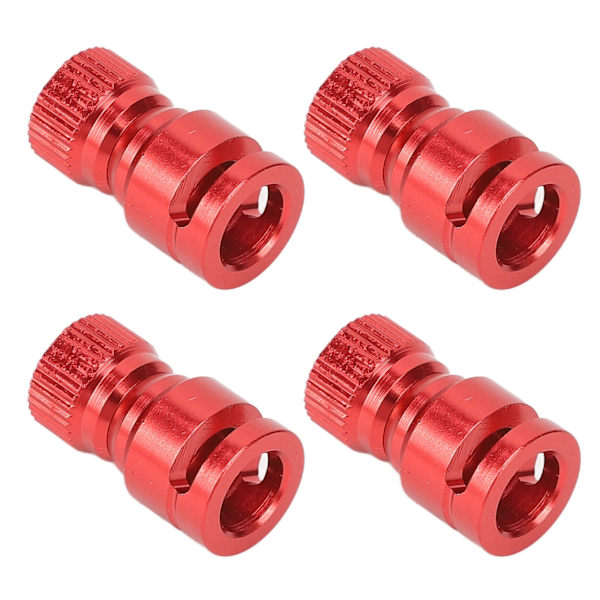 4 st RC Karossfäste Kolumn Hål Lokalisator Aluminiumlegering för PC PVC Fjärrkontroll Bilskal Röd