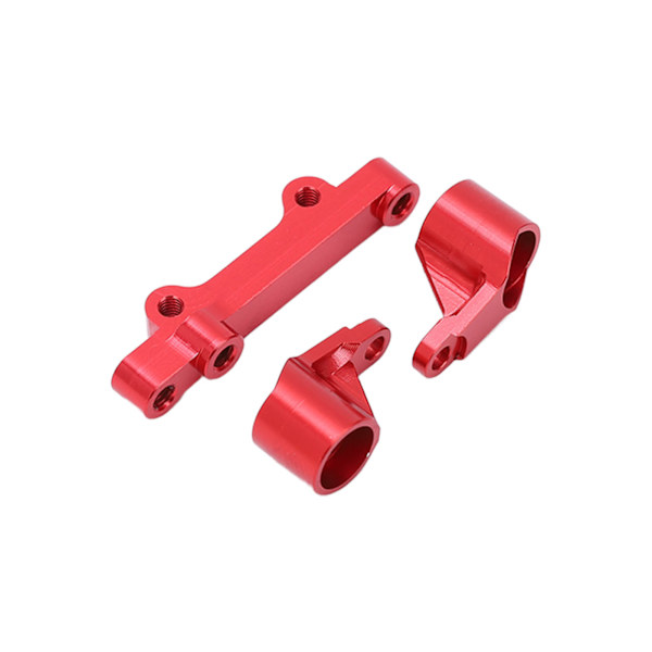 Alumiiniseoksesta valmistettu ohjausryhmän kokoonpano RC-auton päivitysosat LOSI 1/18 Mini T 2.0 2WD Punainen