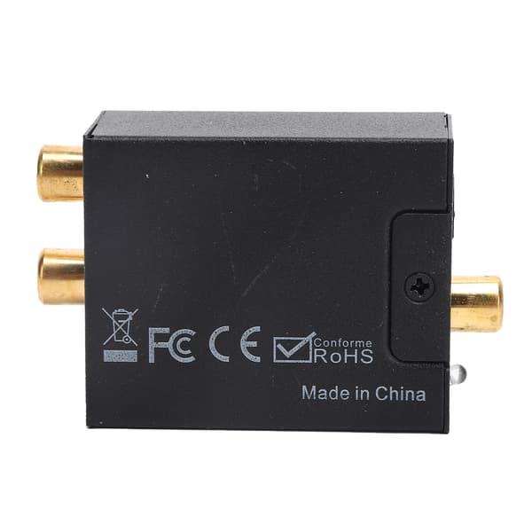 Digital til Analog Audio Konverter USB Svart Aluminium Legering Adapter DC 5V 1A