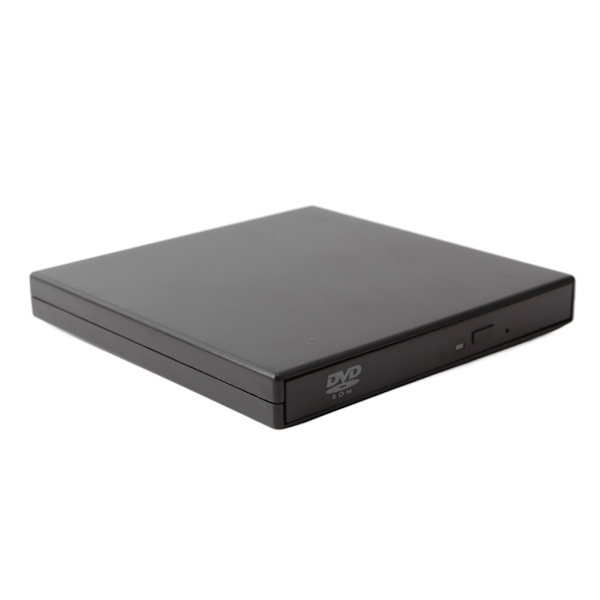 Extern CD RW-enhet USB 2.0 Lågbrus Höghastighets Plug and Play Light Kompakt DVD-brännare för bärbar dator stationär