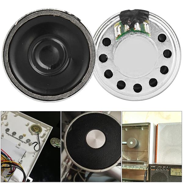 10 kpl 23mm 8Ω 0,5W pyöreä kaiutin Horn Audio kaiuttimen korjausosat