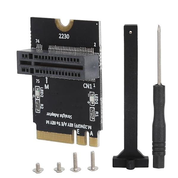 M.2 SSD Adapter Card NØKKEL A/E NGFF til Nvme Solid State Drive Vertikalt Adapt Board